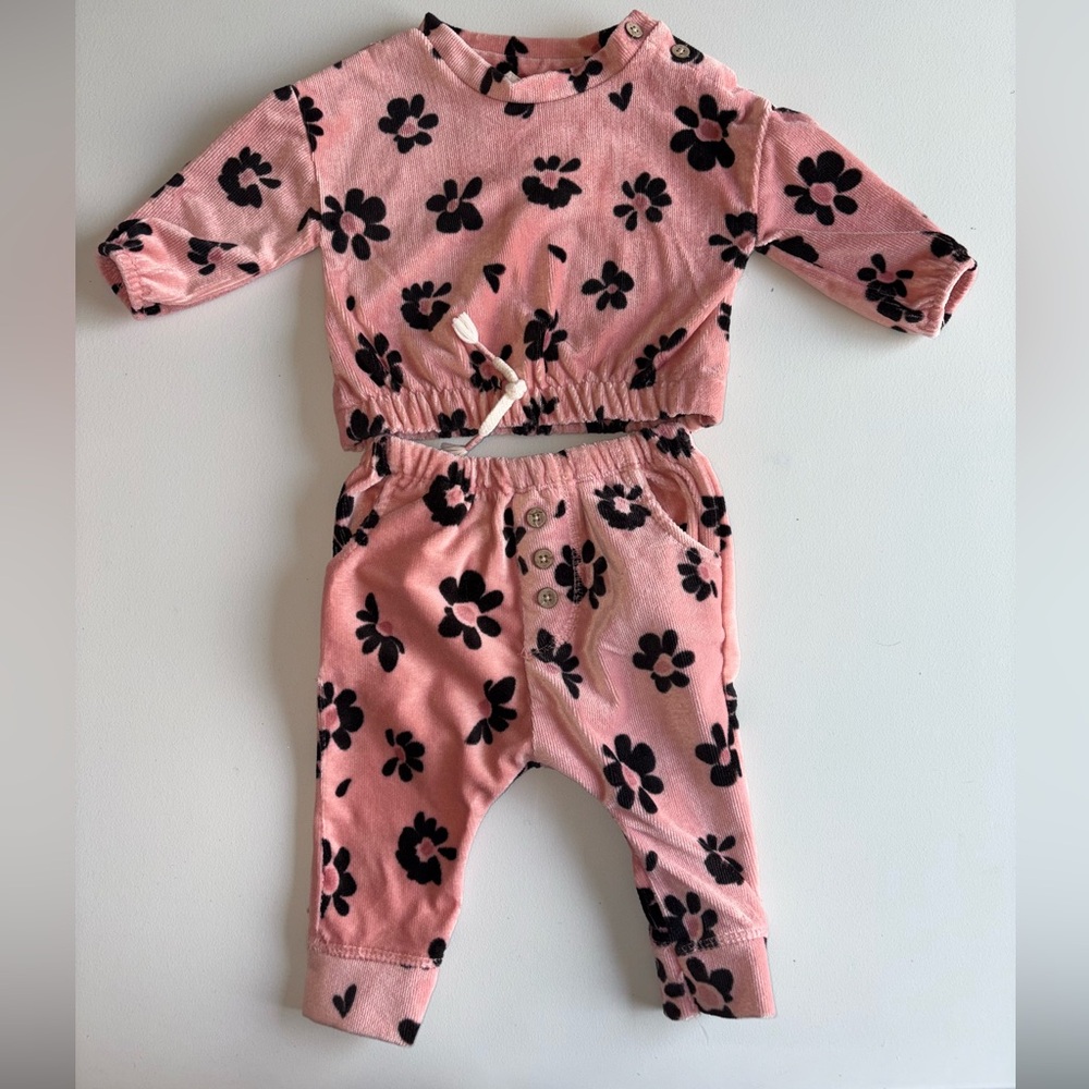 Jessica Simpson Pink and Black Kids Matching Set